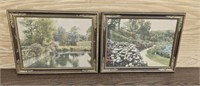 Pair of David Davidson Framed  Prints, 18.5" x