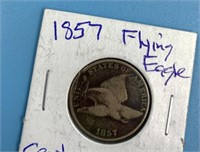 Flying eagle cent 1857                    (O 111)