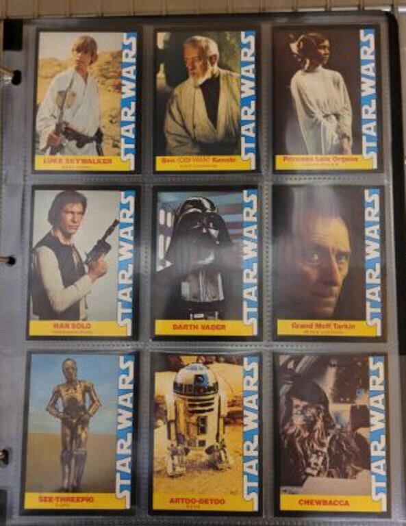 STAR WARS SERIES 6 1977 TOPS TRADING CARDS