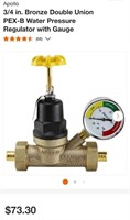 Apollo Pressure Reducing Valve w/Gauge-3/4"