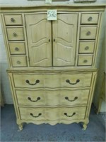 Davis Cabinet Co. Ash High Boy Dresser (37x56")