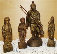 Solid Brass Oriental Figures
