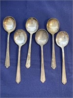 Silver plate spoons inlaid Holmes Edwards