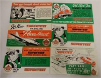 LOT OF 6 SUPERTEST ADVERTISING BLOTTERS