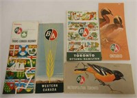 LOT OF 5 B/A CANADIAN ROAD MAPS