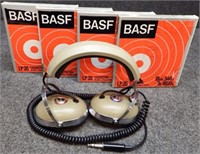 BASF Reel-To-Reel Tapes & Koss Headphones