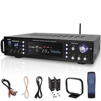 Pyle Wireless Bluetooth Home Stereo Amplifier -