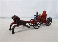 Cast Iron Horse Drawn Fire Wagon