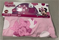 Disney 7/8 Girl's Minnie Mouse 2pc Set