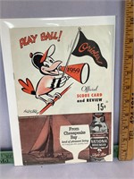 Baltimore Orioles 1959 official scorecard & Review