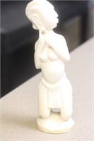 African Bone and Nude Statue