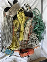 Various rope and other items