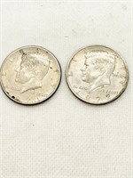 1972,1971 Kennedy Hslf Dollar