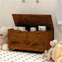 Wooden Storage Brakes  Blanket Chest on Wheels