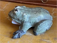 Vintage Small Frog Iron Doorstop