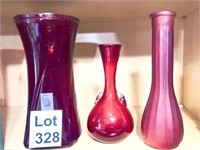 Rose Glassware Lot