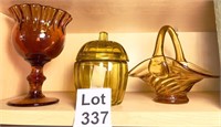 Amber Glassware Lot