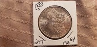 1883O Morgan Dollar MS64