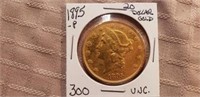 1895P Coronet $20.00 Gold Coin