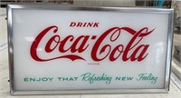 Drink Coca Cola Glass Sign