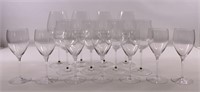 Waterford wine glasses, Connoisseur, 10" tall,