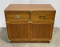 Mid Century Henredon Campaign Chest of Drawers