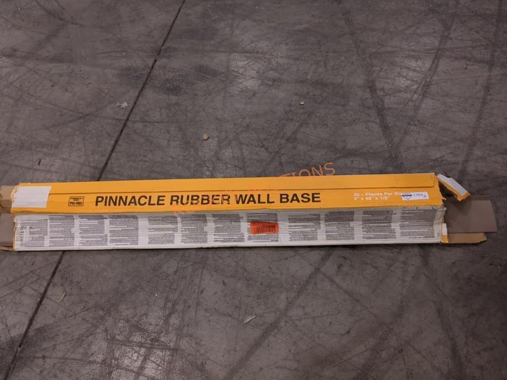 Pinnacle Rubber Wall Base,  Box is open