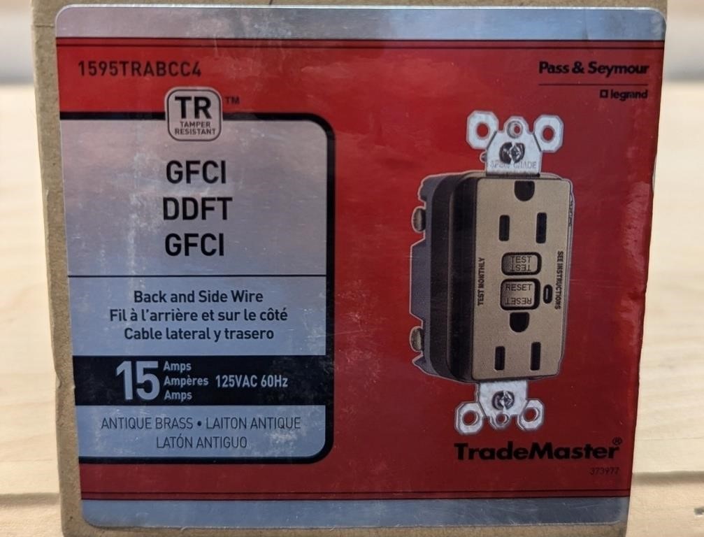4X PASS & SEYMOUR GFCI SAFETY OUTLET