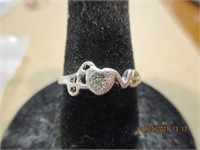 Marked 925 Ring w/Love in letters-1.2g