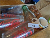 Assorted Coke Glasses & Mug