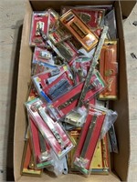 LARGE BOX LOT OF BRASS HINGES