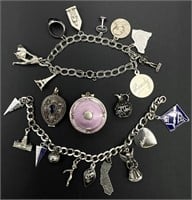 Sterling Silver Charm Bracelets & Pendants