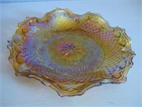 Carnival Glass Platter 11.5" Diameter