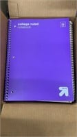 Up&Up Purple College Ruled Notebooks
