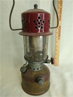 American gas company camping lantern w/mica shade