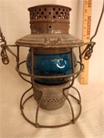 Adalake w/blue globe lantern