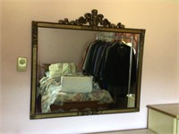 EXTEMELY LARGE ANTIQUE WALL MIRROR - VERY NICE