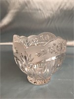 GERMAN CRYSTAL CANDY DISH 3.5 INCHES TALL