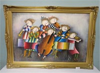 1995 ROYBAL O/C SIGNED "MUSICIANS" 41x29