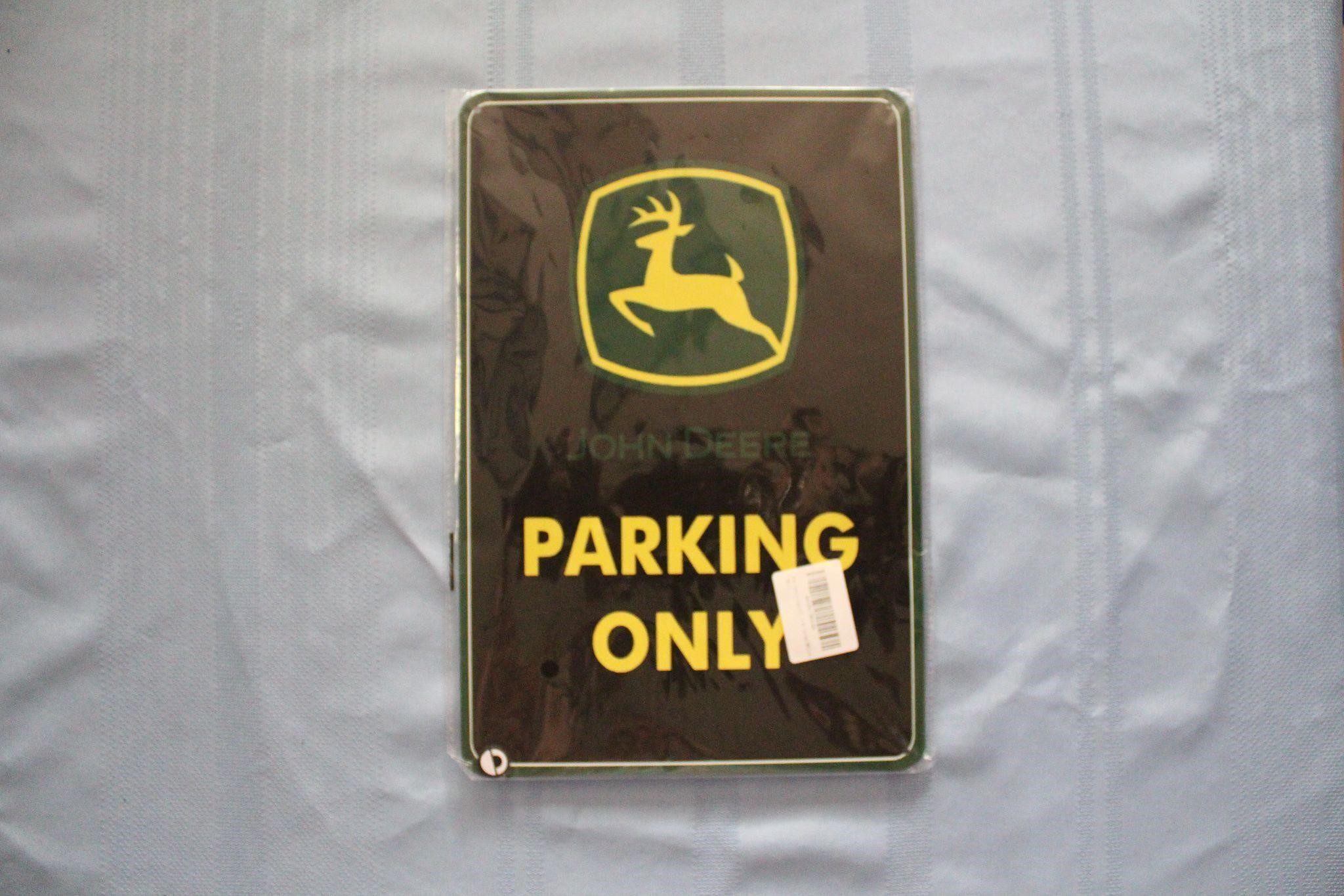 Retro Tin Sign "John Deere Parking Only"