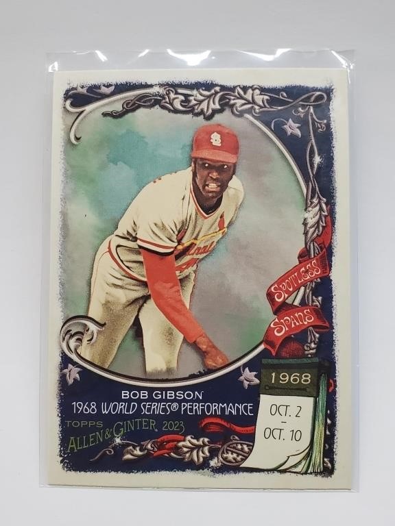 2023 Topps Allen And Ginter Spotless Spans Bob Gib