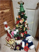 Decorated Christmas Tree and Decor