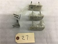 New set of 4 hinges, stainless steel