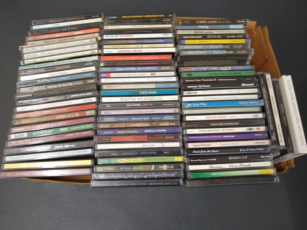 Collection of 70+ Assorted Music CDs