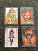 (4) DAWN Cards- Signed by Jospeh Michael Linsner