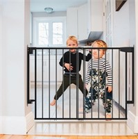 25.3-36.4" Retractable Baby Gate - BLACK