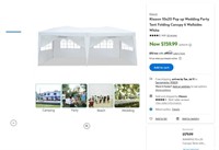 N2122  Ktaxon Pop-up Canopy 10x20 6 Wallsides