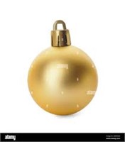 2 PACK! 12" Gold Matte Ball Ornament HUGE! * ONE