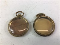 Pocket watch cases. 1 is 10k gold plated. Other