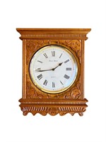 Antique Oak David Dakota Designer Wall Clock